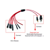 WOYO CTBC001 8-Way ECU Breakout Leads For Automotive Diagnostic Oscilloscope Line Cable DIY Connection