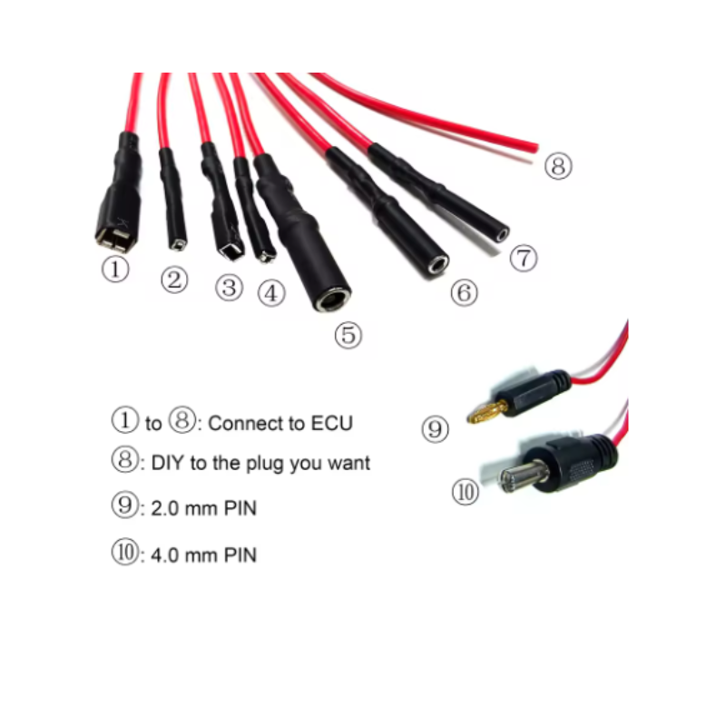 WOYO CTBC001 8-Way ECU Breakout Leads For Automotive Diagnostic Oscilloscope Line Cable DIY Connection