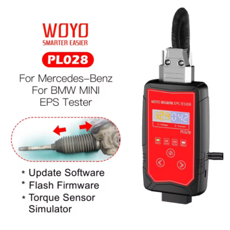 WOYO PL028 Automotive Diagnostic Tool Steering Wheel EPS Tester Compatible With Mercedes Benz Coupe & BMW MINI