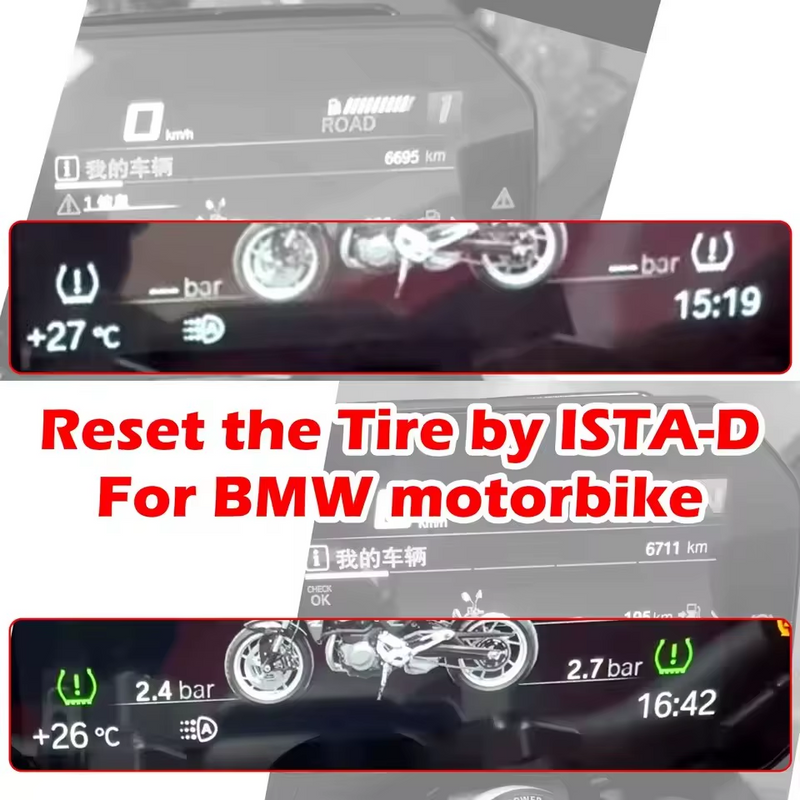 WOYO PL002 BMW Motorcycle TPMS Reset Tool  ISTA-D-Compatible Pressure Sensor Activator with Full Tire ID Recognition