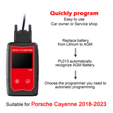 WOYO PL013 PRO Lithium-to-AGM Battery Conversion Programmer For Porsche Cayenne Vehicles