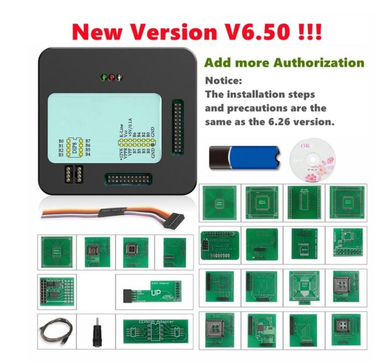 XPROG M V6.50 V6.26  A New Authorizations XPROG Metal Box XPROG-M ECU Programmer with Full Adapters