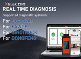 Xtruck X005 Plus Truck Diagnostic Tool - ECU Quick Flashing & DPF Regeneration Scanner for Sinotruk, Dongfeng, SHACMAN Heavy Duty Trucks