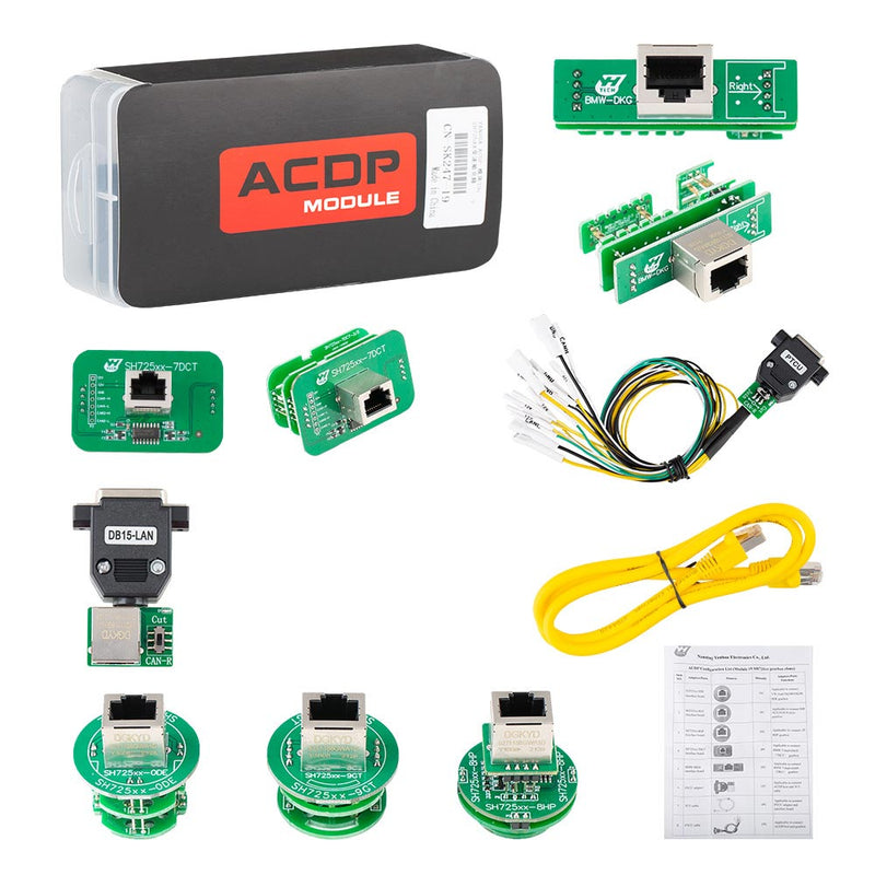 Yanhua Mini ACDP Module 19 SH725XX Gearbox Clone Tool – No Soldering, Supports ZF 8HP, DQ380/DQ381/DQ500, 9GT, 7DCT, TEMIC DKG for Au.di BM.W V.W