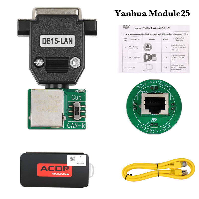 Yanhua Mini ACDP Module 25 - V.W Au.di 0DE Gearbox Mileage Correction Tool for DQ380 DQ381 DQ500