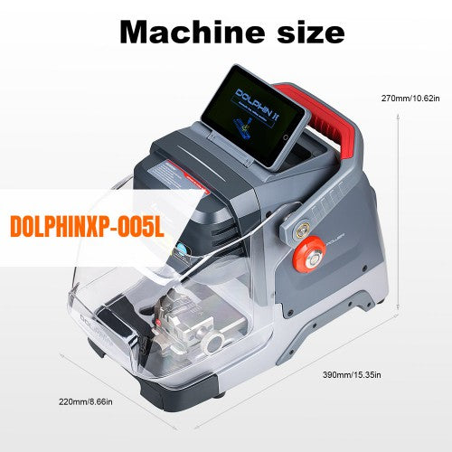 Xhorse Dolphin II XP005L Automatic Portable Key Cutting Machine with Adjustable Screen and Built  in Battery